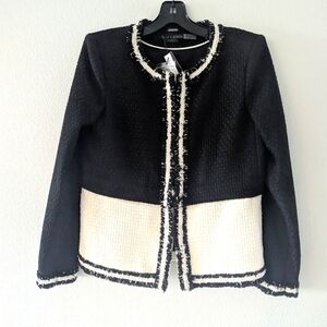 Alice + Olivia Black and White Jacket